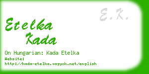 etelka kada business card